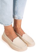 MOCASINI BEJ PIELE NATURLA 3SP700