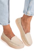 MOCASINI BEJ PIELE NATURLA 3SP700