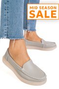 MOCASINI GRI PIELE NATURLA 3SP700