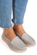MOCASINI GRI PIELE NATURLA 3SP700