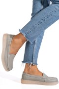 MOCASINI GRI PIELE NATURLA 3SP700