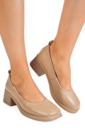 PANTOFI BEJ PIELE NATURALA AS77N490
