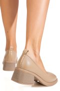 PANTOFI BEJ PIELE NATURALA AS77N490