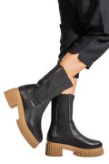 GHETE NEGRE PIELE NATURALA 1076029