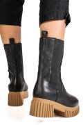 GHETE NEGRE PIELE NATURALA 1076029