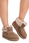 CIZME TAUPE PIELE NATURALA INTOARSA IS771220