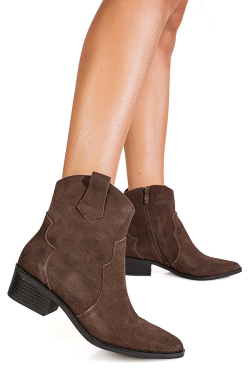 Ghete coffe piele naturala nc1362
