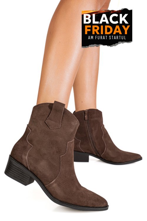 Ghete coffe piele naturala nc1362