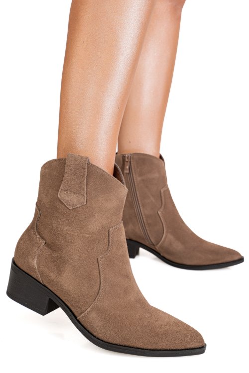 Ghete khaki piele naturala nc1362