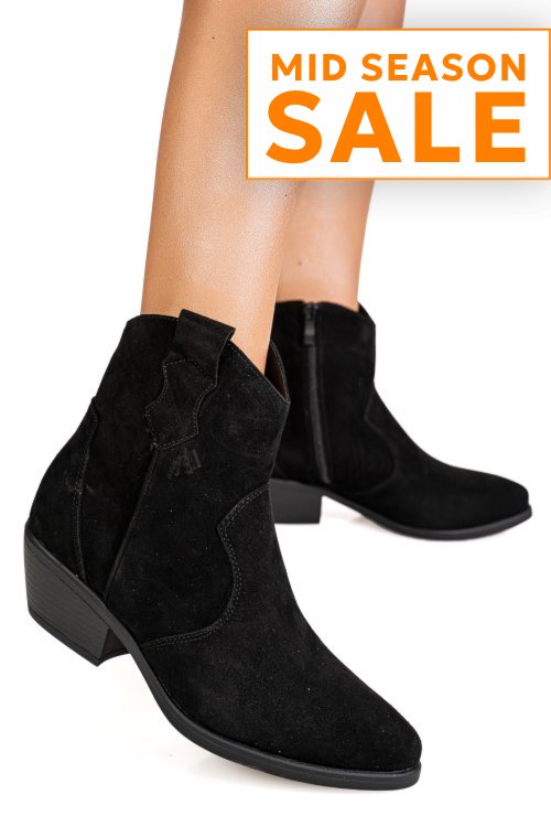 Ghete black piele naturala jspj87p