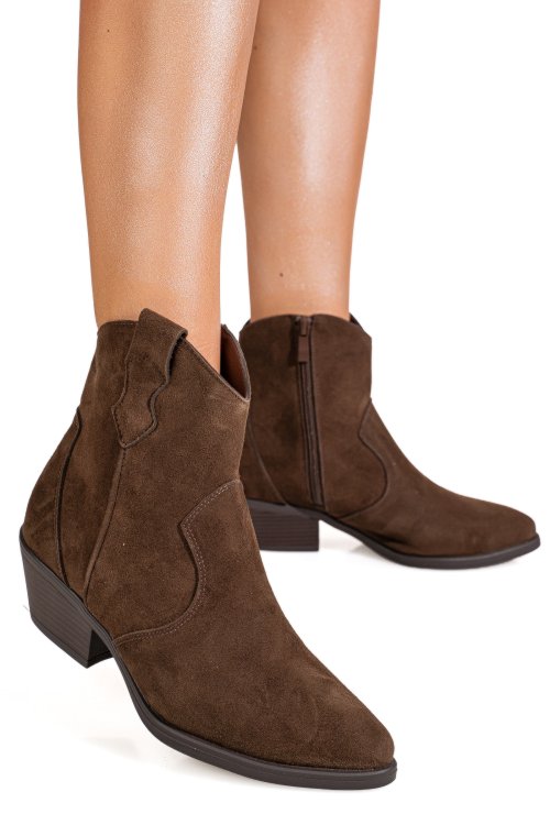 Ghete brown piele naturala jspj87p