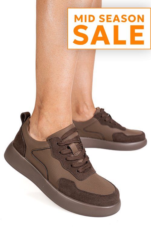 Pantofi sport coffe piele naturala tpc2651