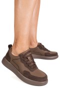 PANTOFI SPORT COFFE PIELE NATURALA TPC2651