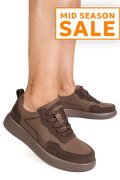 PANTOFI SPORT COFFE PIELE NATURALA TPC2651