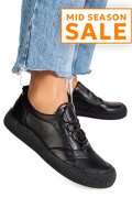PANTOFI SPORT NEGRI PIELE NATURALA 4S7721