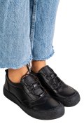 PANTOFI SPORT NEGRI PIELE NATURALA 4S7721