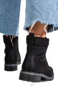 GHETE NEGRE PIELE NATURALA CS77A001