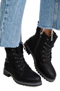 GHETE NEGRE PIELE NATURALA CS77A001