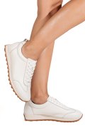 PANTOFI SPORT BEJ PIELE NATURALA F002-642