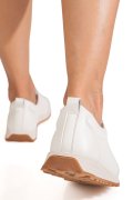 PANTOFI SPORT BEJ PIELE NATURALA F002-642