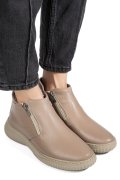 GHETE BEJ PIELE NATURALA 3PC119