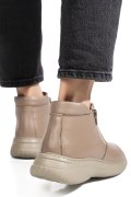 GHETE BEJ PIELE NATURALA 3PC119
