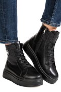 GHETE NEGRE PIELE NATURALA F001886
