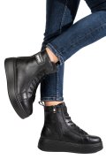GHETE NEGRE PIELE NATURALA F001886