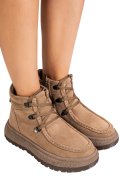 GHETE KHAKI PIELE NATURALA INTOARSA JS77Y7950