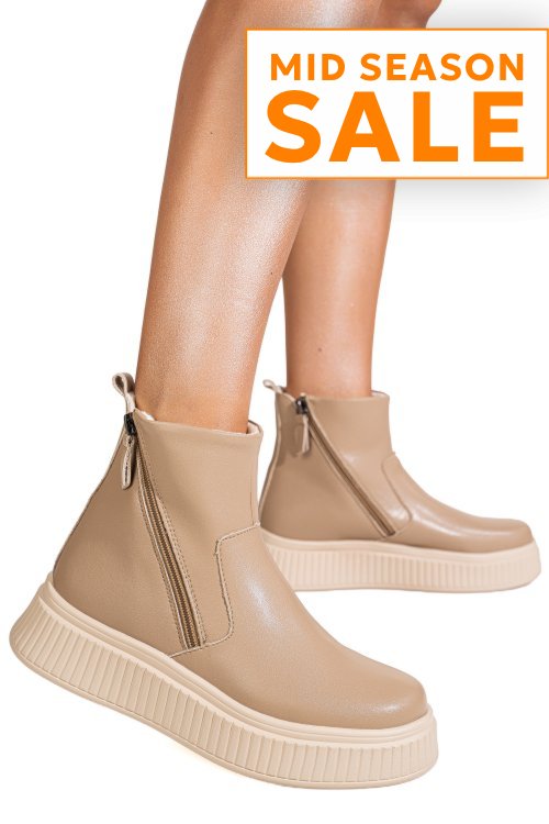 Ghete khaki piele naturala ts777007