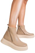 GHETE KHAKI PIELE NATURALA TS777007