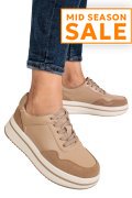PANTOFI SPORT KHAKI PIELE NATURALA TPC2647
