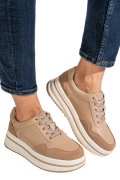 PANTOFI SPORT KHAKI PIELE NATURALA TPC2647