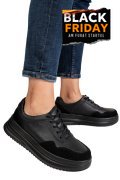 PANTOFI SPORT NEGRI PIELE NATURALA TPC2647