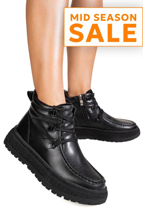 Ghete negre piele naturala js77y7950