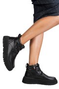 GHETE NEGRE PIELE NATURALA JS77Y7950