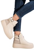 GHETE BEJ PIELE NATURALA TS777000