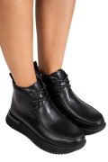 GHETE NEGRE PIELE NATURALA JS77Y8070