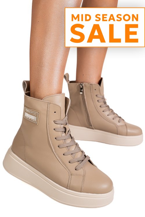 Ghete khaki piele naturala f001886