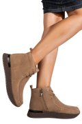 GHETE KHAKI PIELE NATURALA INTOARSA JS77Y8070