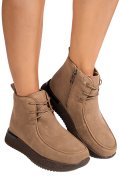 GHETE KHAKI PIELE NATURALA INTOARSA JS77Y8070