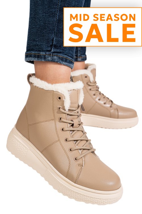 Ghete khaki piele naturala f002409