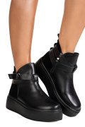 GHETE NEGRE PIELE NATURALA TS777000