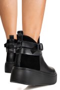 GHETE NEGRE PIELE NATURALA TS777000