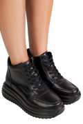 GHETE NEGRE PIELE NATURALA TS772626