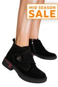 GHETE NEGRE PIELE NATURALA INTOARSA TS772693