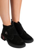GHETE NEGRE PIELE NATURALA INTOARSA TS772693