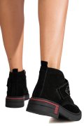 GHETE NEGRE PIELE NATURALA INTOARSA TS772693