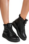 GHETE NEGRE PIELE NATURALA F002409