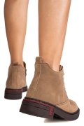 GHETE KHAKI PIELE NATURALA INTOARSA JS77Y7982